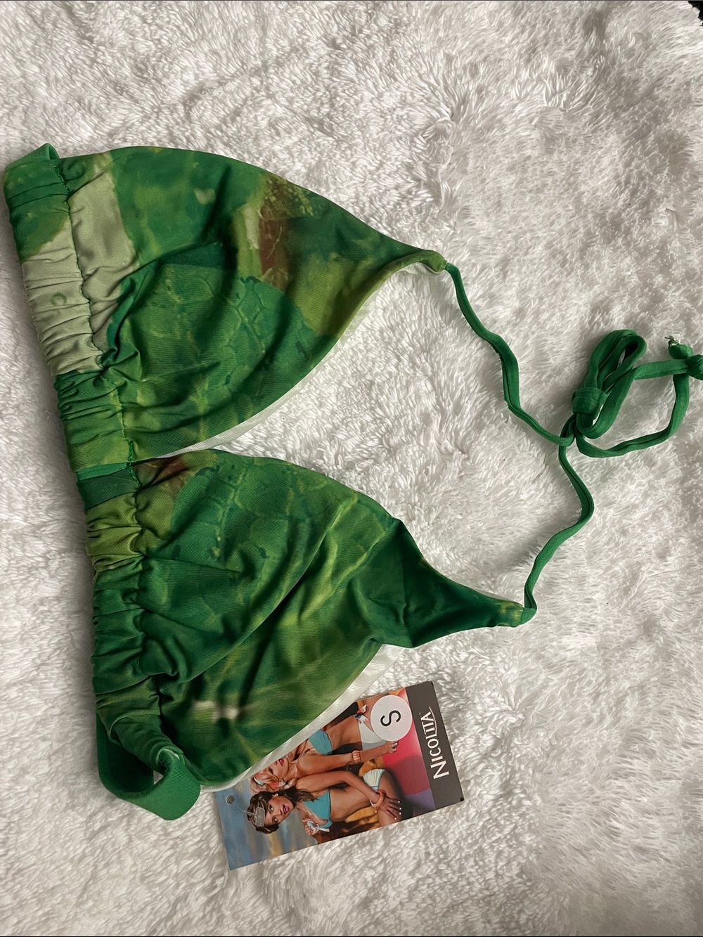 Nicolita triangle bikini top sz small